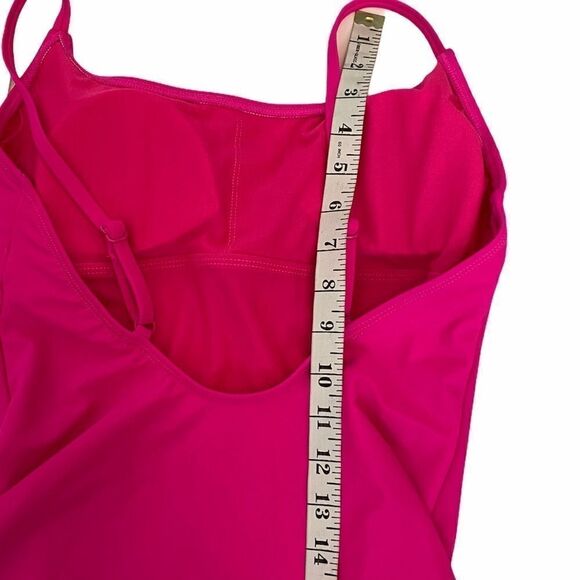 NWOT Hot Pink One Piece Graphic Bathing Suit M - Picture 6 of 7